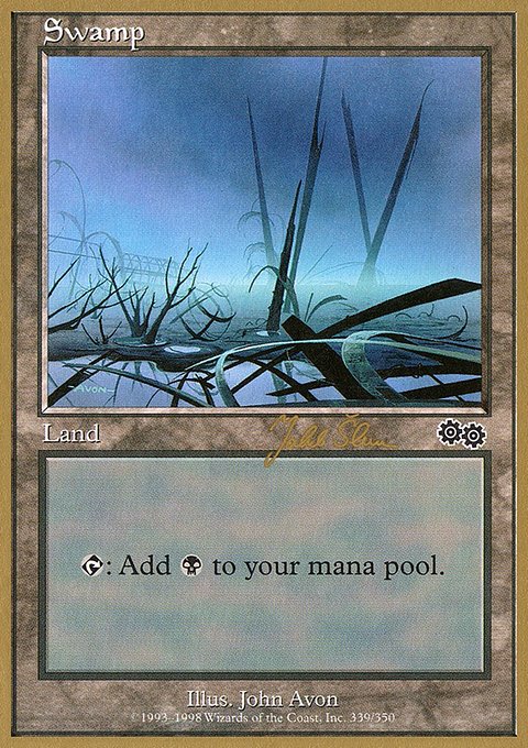 Swamp, World Championship Decks 1999 #js339, Magic: The Gathering card