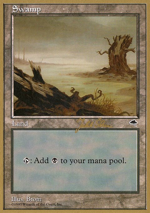 Swamp, World Championship Decks 1999 #js340a, Magic: The Gathering card