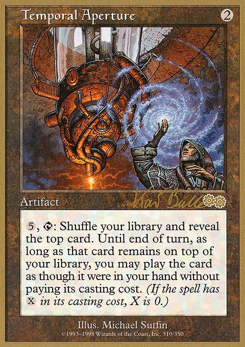 Temporal Aperture, World Championship Decks 1999 #kb310, Magic: The Gathering card