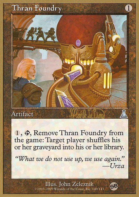 Thran Foundry, World Championship Decks 1999 #mlp140sb, Magic: The Gathering card