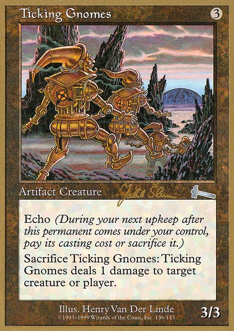 Ticking Gnomes, World Championship Decks 1999 #js136b, Magic: The Gathering card
