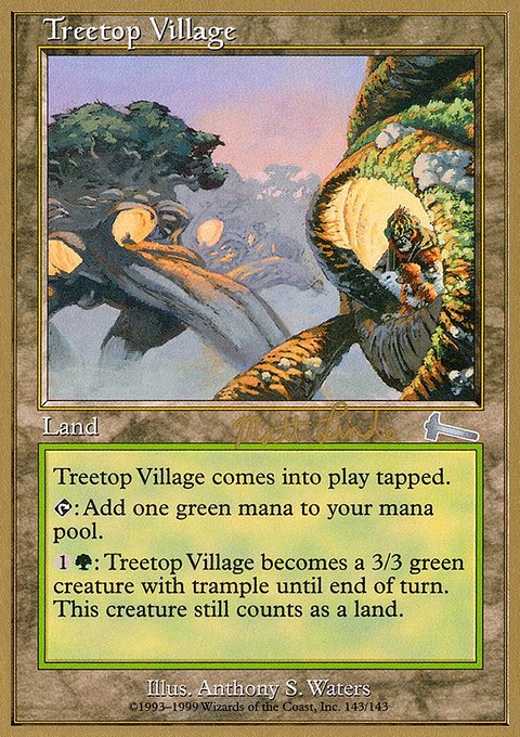 Treetop Village, World Championship Decks 1999 #ml143, Magic: The Gathering card