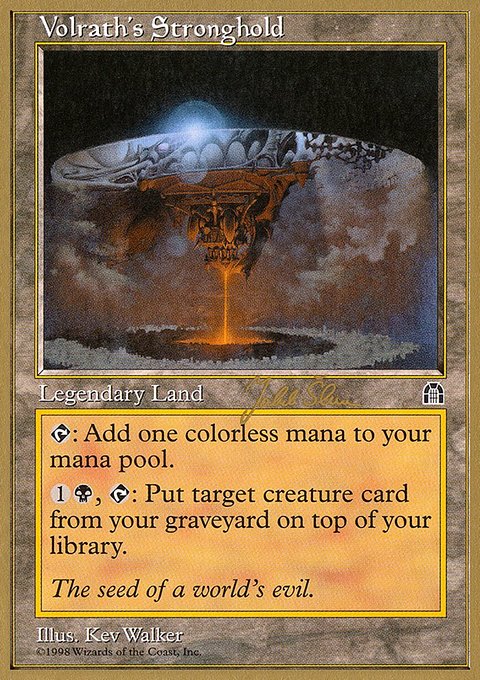 Volrath's Stronghold, World Championship Decks 1999 #js143, Magic: The Gathering card