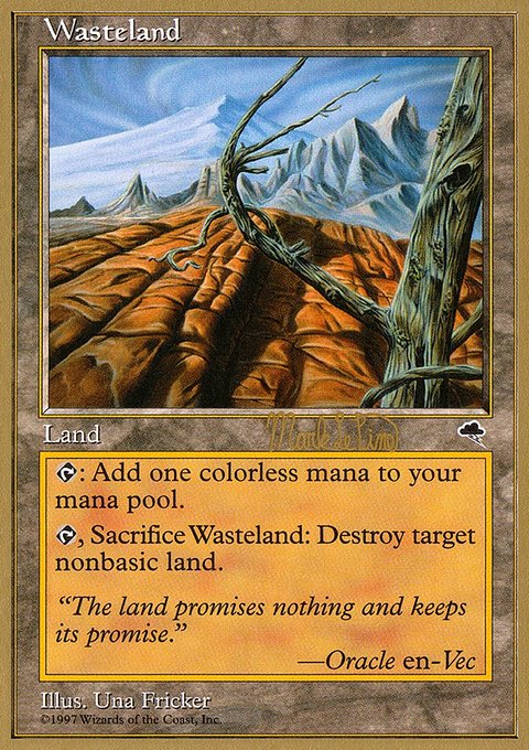 Wasteland, World Championship Decks 1999 #mlp330, Magic: The Gathering card