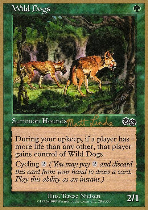 Wild Dogs, World Championship Decks 1999 #ml284, Magic: The Gathering card