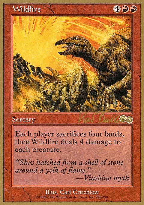 Wildfire, World Championship Decks 1999 #kb228, Magic: The Gathering card