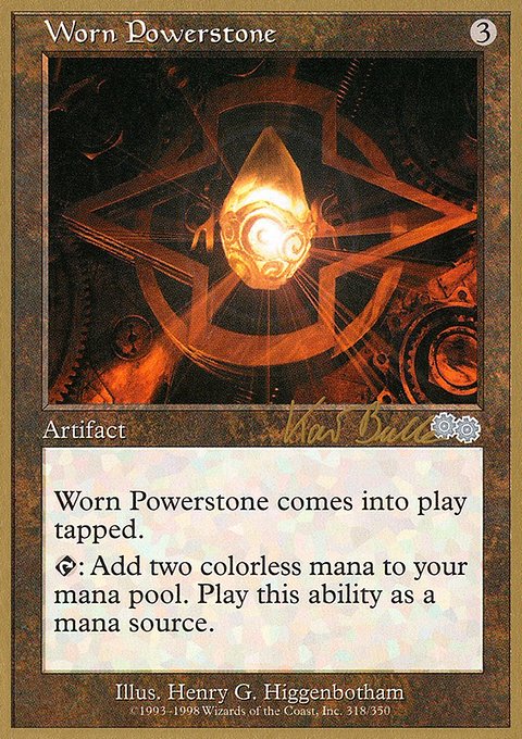 Worn Powerstone, World Championship Decks 1999 #kb318, Magic: The Gathering card
