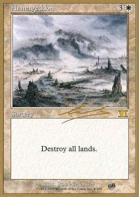 Armageddon, World Championship Decks 2000 #nl4sb, Magic: The Gathering card