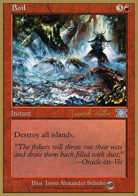 Boil, World Championship Decks 2000 #jk169sb, Magic: The Gathering card