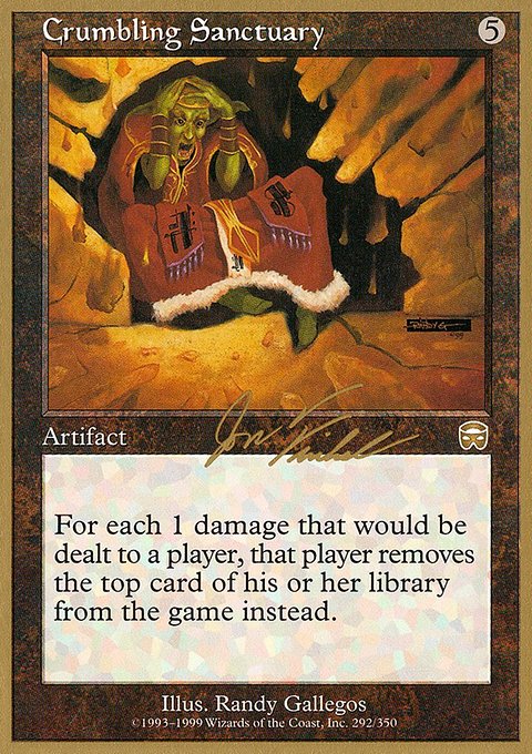 Crumbling Sanctuary, World Championship Decks 2000 #jf292, Magic: The Gathering card