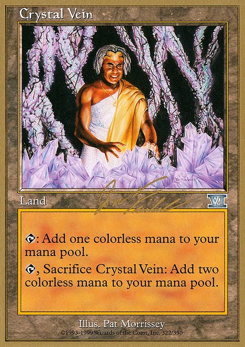 Crystal Vein, World Championship Decks 2000 #jf322, Magic: The Gathering card