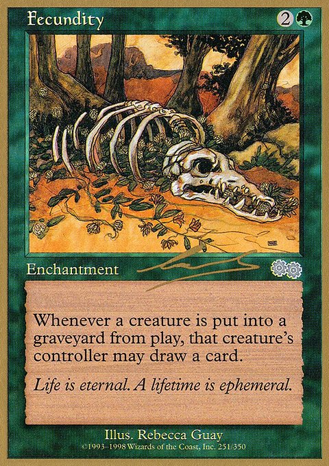 Fecundity, World Championship Decks 2000 #nl251, Magic: The Gathering card