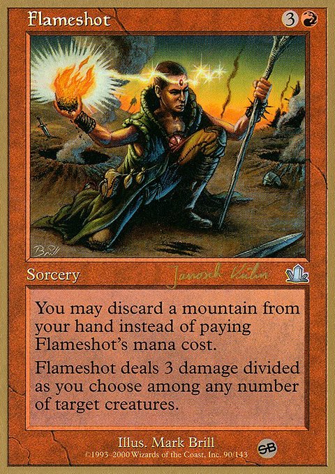 Flameshot, World Championship Decks 2000 #jk90sb, Magic: The Gathering card
