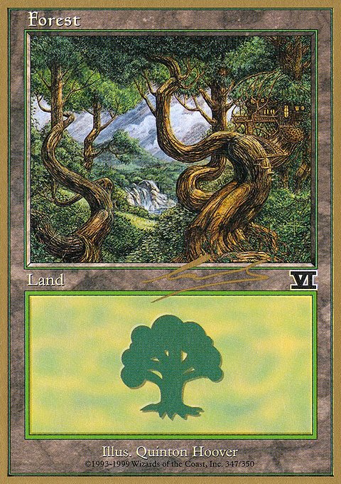 Forest, World Championship Decks 2000 #nl347, Magic: The Gathering card
