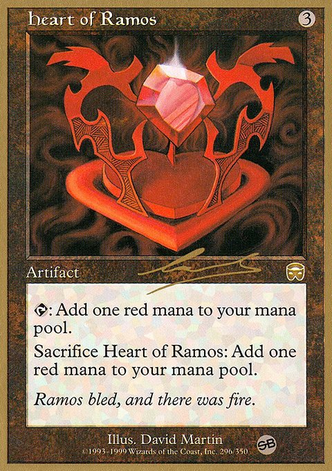 Heart of Ramos, World Championship Decks 2000 #nl296sb, Magic: The Gathering card