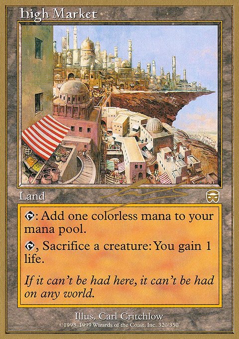 High Market, World Championship Decks 2000 #nl320b, Magic: The Gathering card