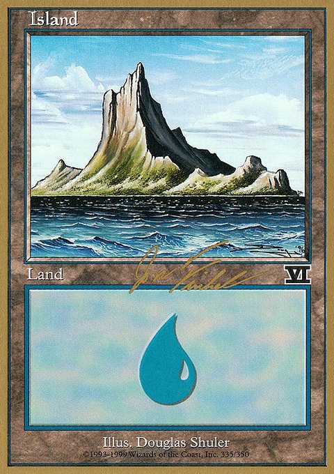Island, World Championship Decks 2000 #jf335, Magic: The Gathering card