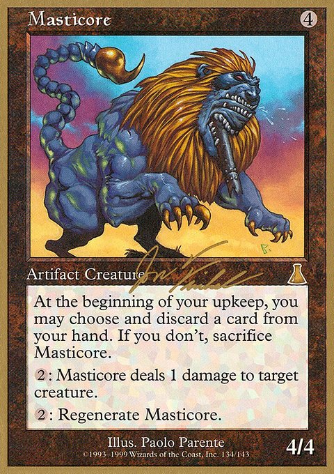 Masticore, World Championship Decks 2000 #jf134, Magic: The Gathering card