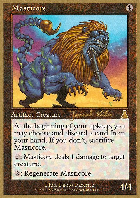 Masticore, World Championship Decks 2000 #jk134, Magic: The Gathering card