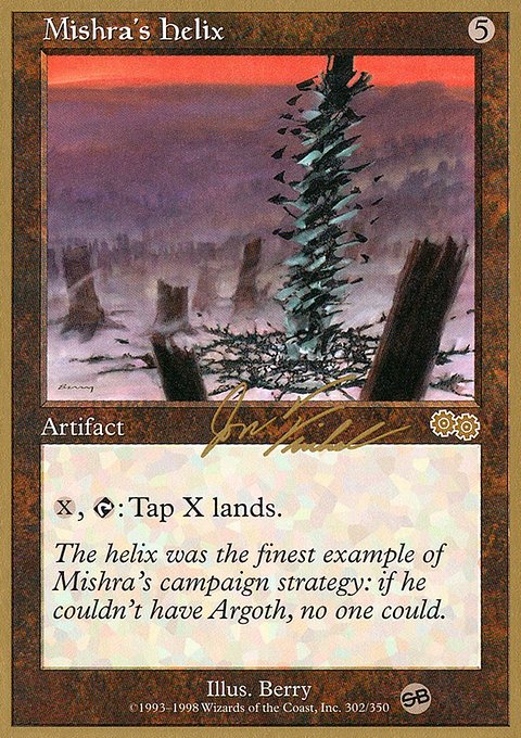 Mishra's Helix, World Championship Decks 2000 #jf302sb, Magic: The Gathering card
