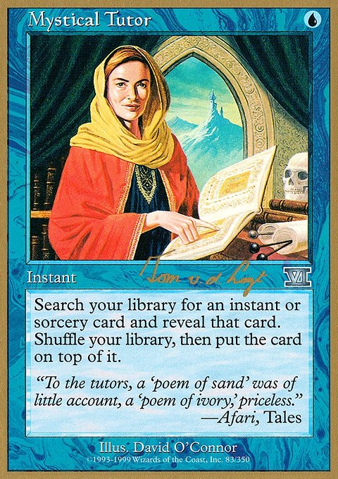 Mystical Tutor, World Championship Decks 2000 #tvdl83, Magic: The Gathering card