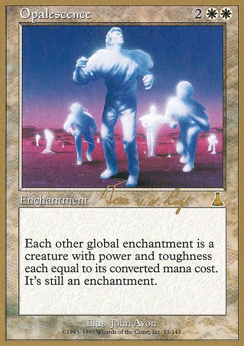 Opalescence, World Championship Decks 2000 #tvdl13, Magic: The Gathering card