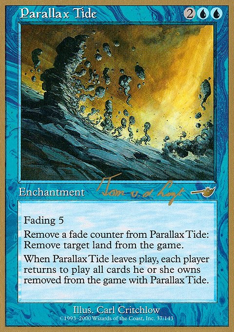 Parallax Tide, World Championship Decks 2000 #tvdl37, Magic: The Gathering card