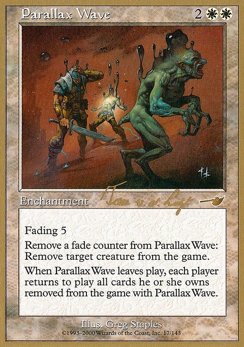 Parallax Wave, World Championship Decks 2000 #tvdl17, Magic: The Gathering card