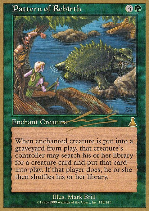 Pattern of Rebirth, World Championship Decks 2000 #nl115, Magic: The Gathering card