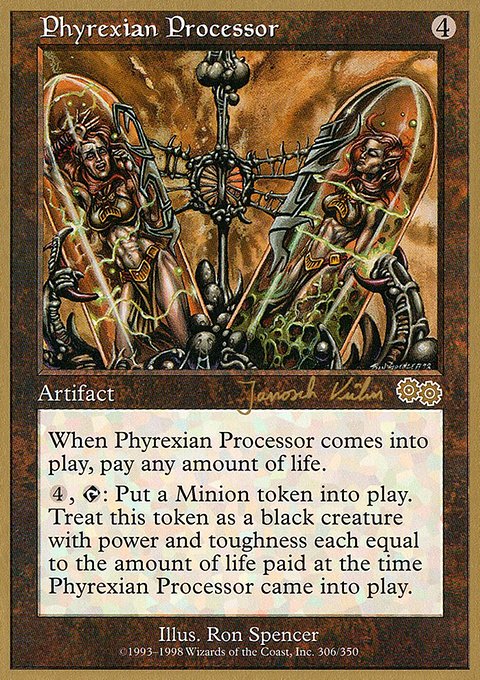 Phyrexian Processor, World Championship Decks 2000 #jk306, Magic: The Gathering card