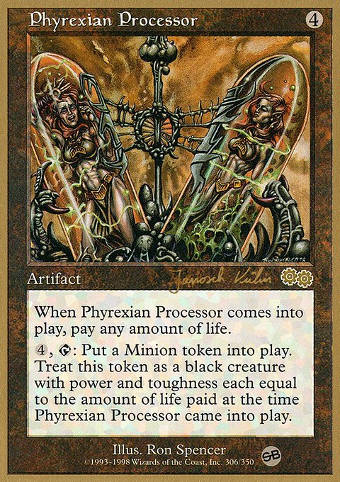 Phyrexian Processor, World Championship Decks 2000 #jk306sb, Magic: The Gathering card