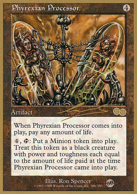 Phyrexian Processor, World Championship Decks 2000 #nl306sb, Magic: The Gathering card