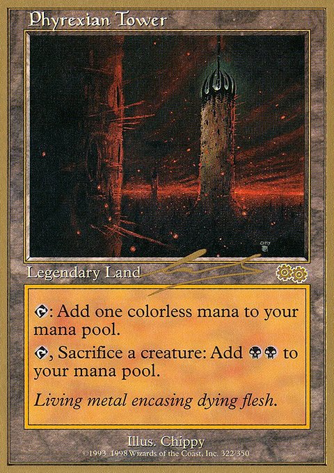 Phyrexian Tower, World Championship Decks 2000 #nl322, Magic: The Gathering card