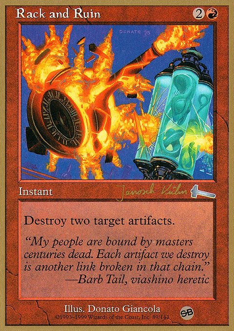 Rack and Ruin, World Championship Decks 2000 #jk89sb, Magic: The Gathering card