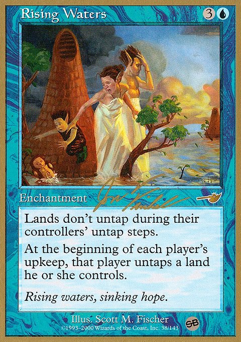 Rising Waters, World Championship Decks 2000 #jf38sb, Magic: The Gathering card
