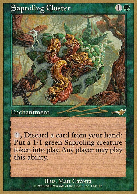 Saproling Cluster, World Championship Decks 2000 #nl114, Magic: The Gathering card