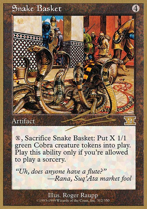 Snake Basket, World Championship Decks 2000 #nl312, Magic: The Gathering card