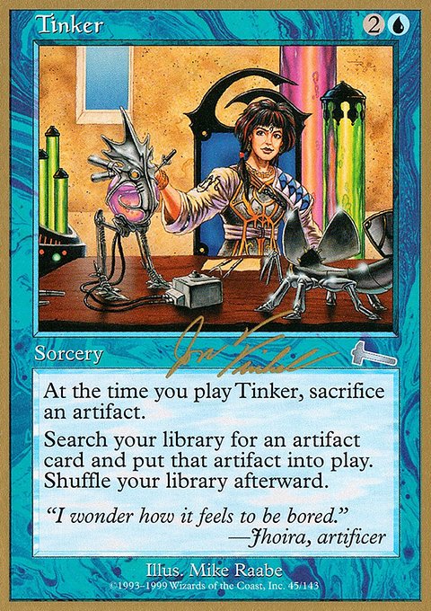 Tinker, World Championship Decks 2000 #jf45, Magic: The Gathering card