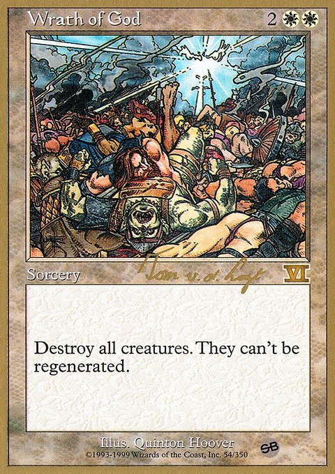 Wrath of God, World Championship Decks 2000 #tvdl54sb, Magic: The Gathering card