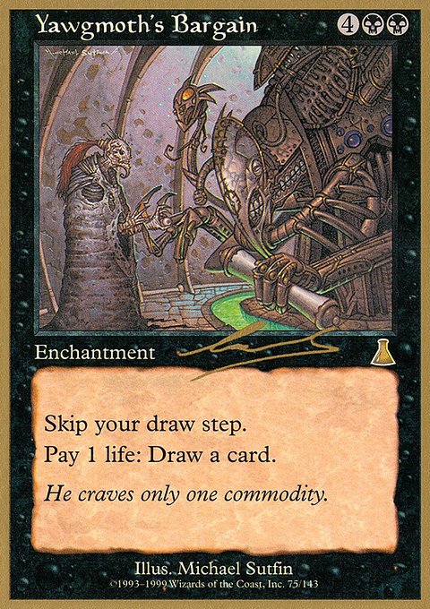 Yawgmoth's Bargain, World Championship Decks 2000 #nl75, Magic: The Gathering card