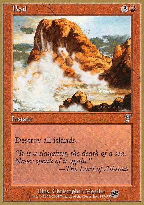 Boil, World Championship Decks 2001 #jt177sba, Magic: The Gathering card