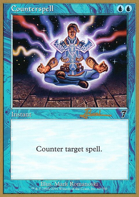 Counterspell, World Championship Decks 2001 #ar67, Magic: The Gathering card