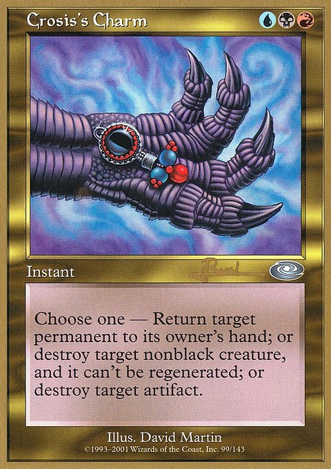 Crosis's Charm, World Championship Decks 2001 #ar99, Magic: The Gathering card