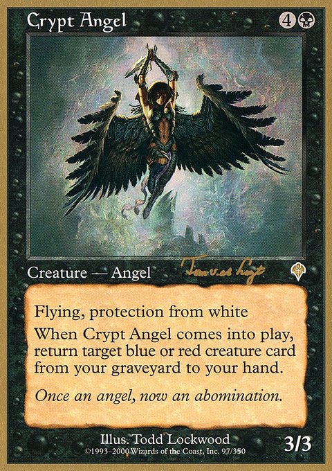 Crypt Angel, World Championship Decks 2001 #tvdl97, Magic: The Gathering card