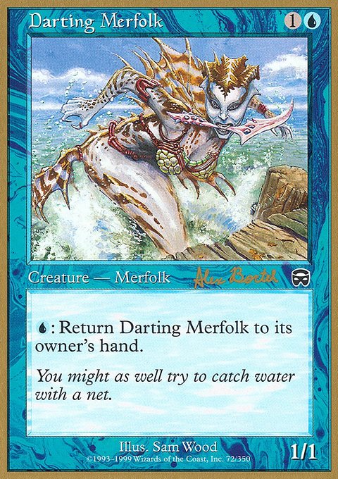 Darting Merfolk, World Championship Decks 2001 #ab72, Magic: The Gathering card