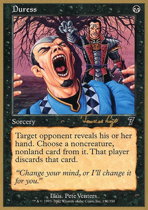 Duress, World Championship Decks 2001 #tvdl131, Magic: The Gathering card