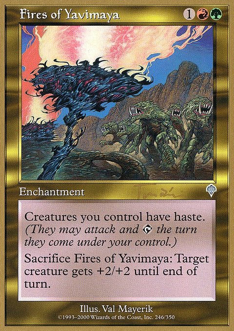 Fires of Yavimaya, World Championship Decks 2001 #jt246, Magic: The Gathering card