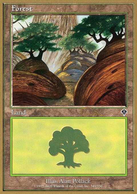 Forest, World Championship Decks 2001 #jt349a, Magic: The Gathering card