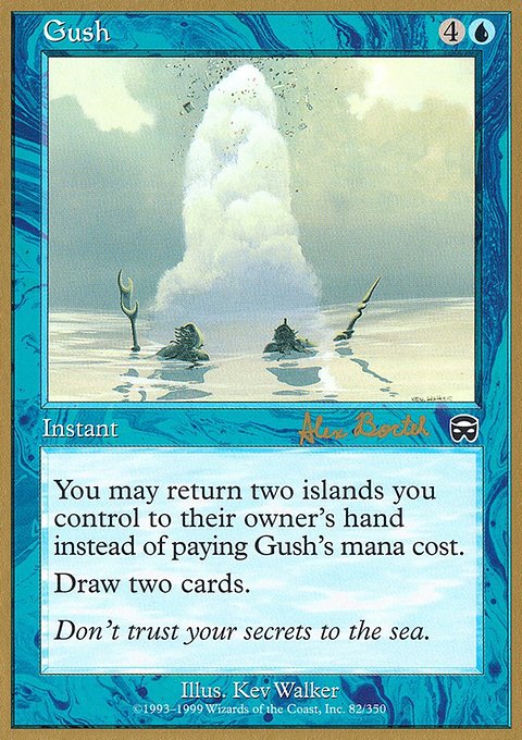 Gush, World Championship Decks 2001 #ab82, Magic: The Gathering card