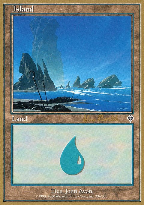 Island, World Championship Decks 2001 #ab336a, Magic: The Gathering card